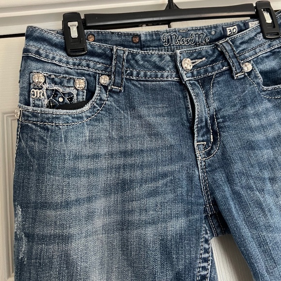 MISS ME Women's Medium Wash Boot Cut Denim Jeans ~ Ladies Size 30 - Picture 4 of 9